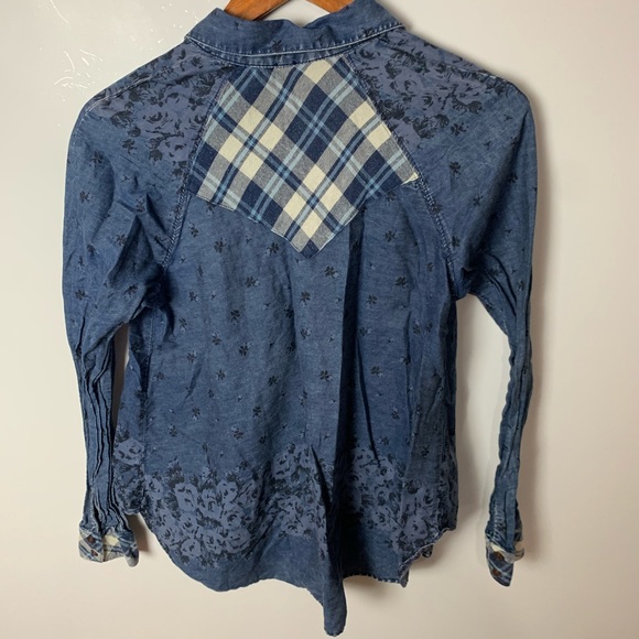 free people | dottie over you denim top - Picture 7 of 8